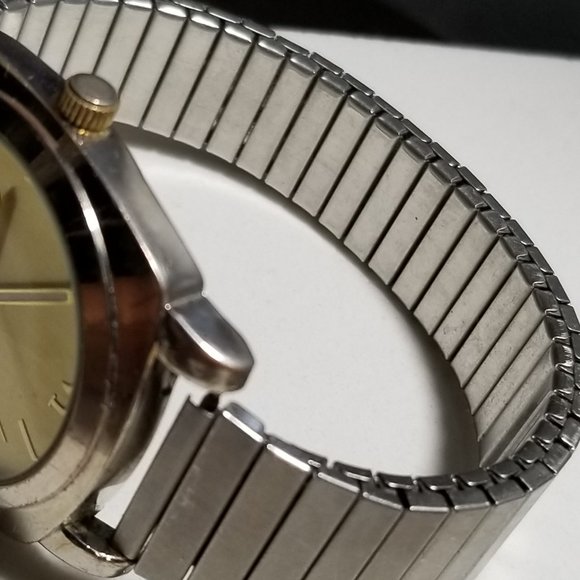 VERNIER For Men Watch Quartz Movement Silver Tone Working Excellent Condition - Picture 3 of 14